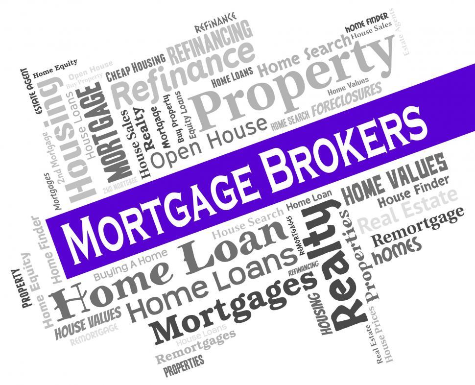 Free Image of Mortgage Brokers Represents Home Loan And Borrowing 