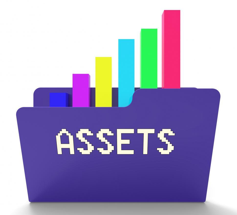Free Image of Assets File Indicates Capital Chart 3d Rendering 