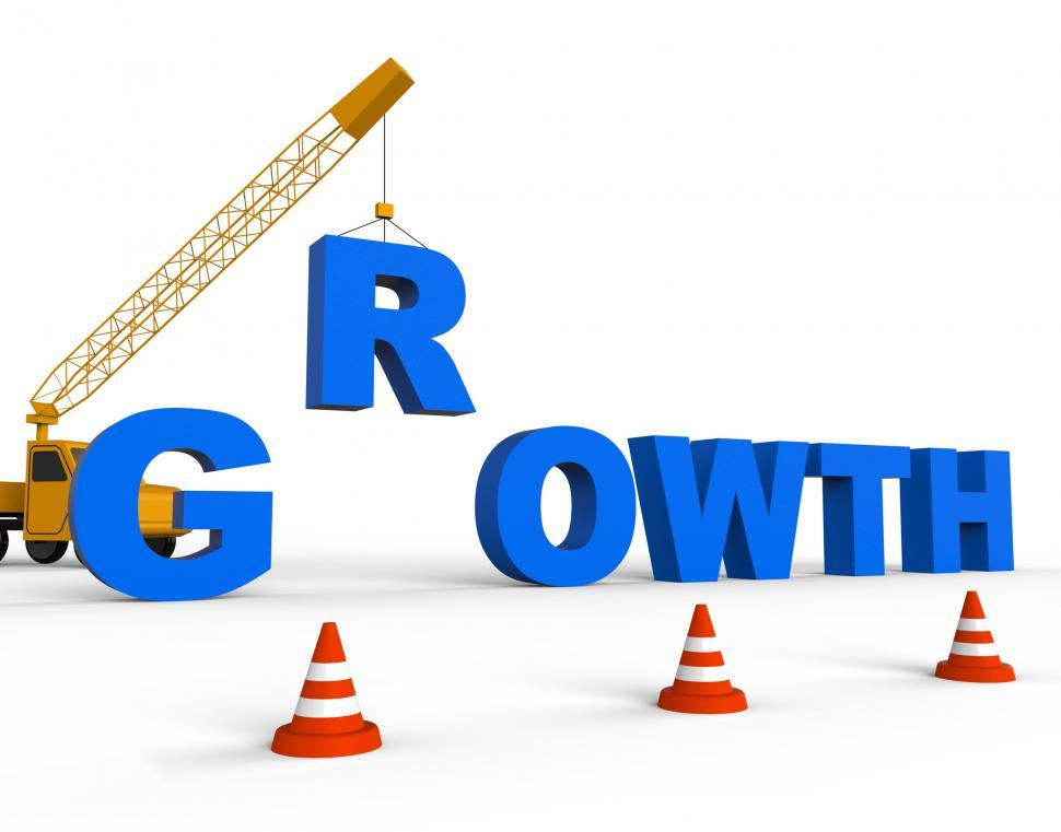 Free Image of Increase Growth Means Improvement Expansion And Building 3d Rend 