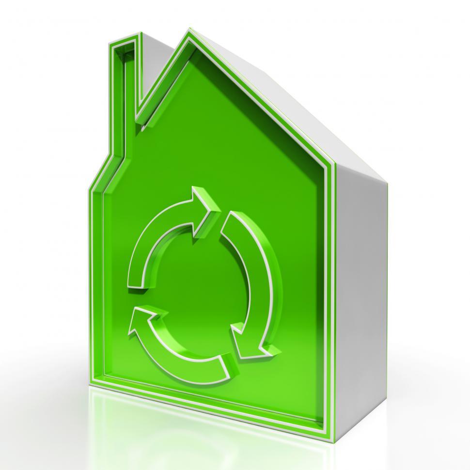 Free Image of Eco House Shows Environmentally Friendly Home 