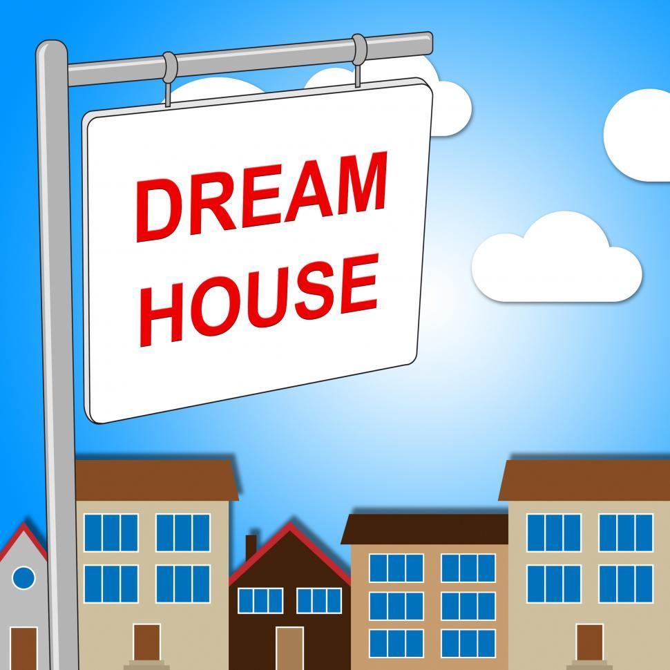 Free Image of Dream House Indicates Displaying Desired And Ultimate 