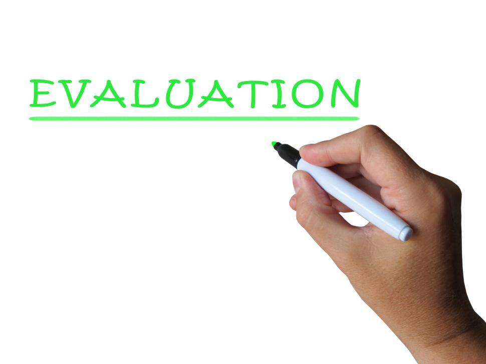 Free Image of Evaluation Word Means Assess Interpret And Judge 