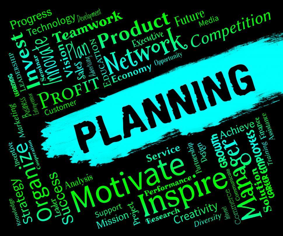 Free Image of Planning Words Represents Organizer Date And Planner 