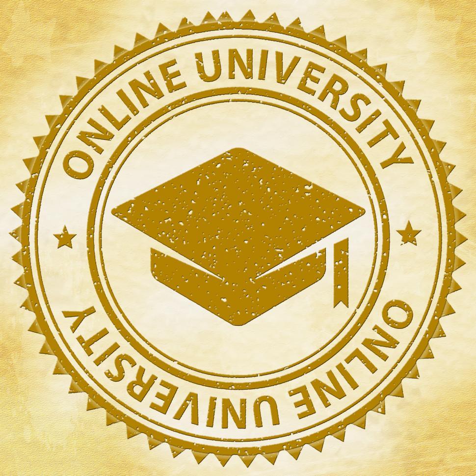 Free Image of Online University Shows Web Site And Educate 
