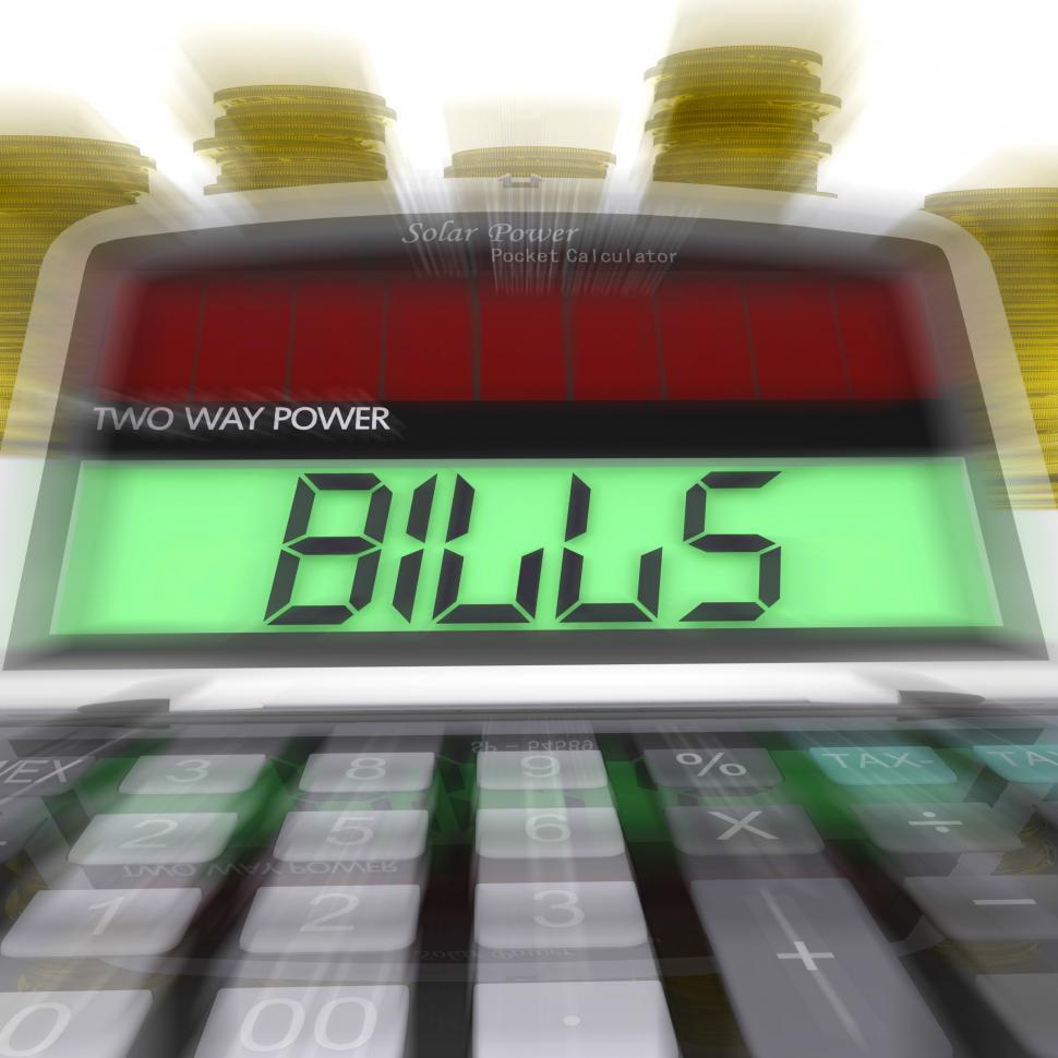 Free Image of Bills Calculated Shows Accounts Payable And Due 