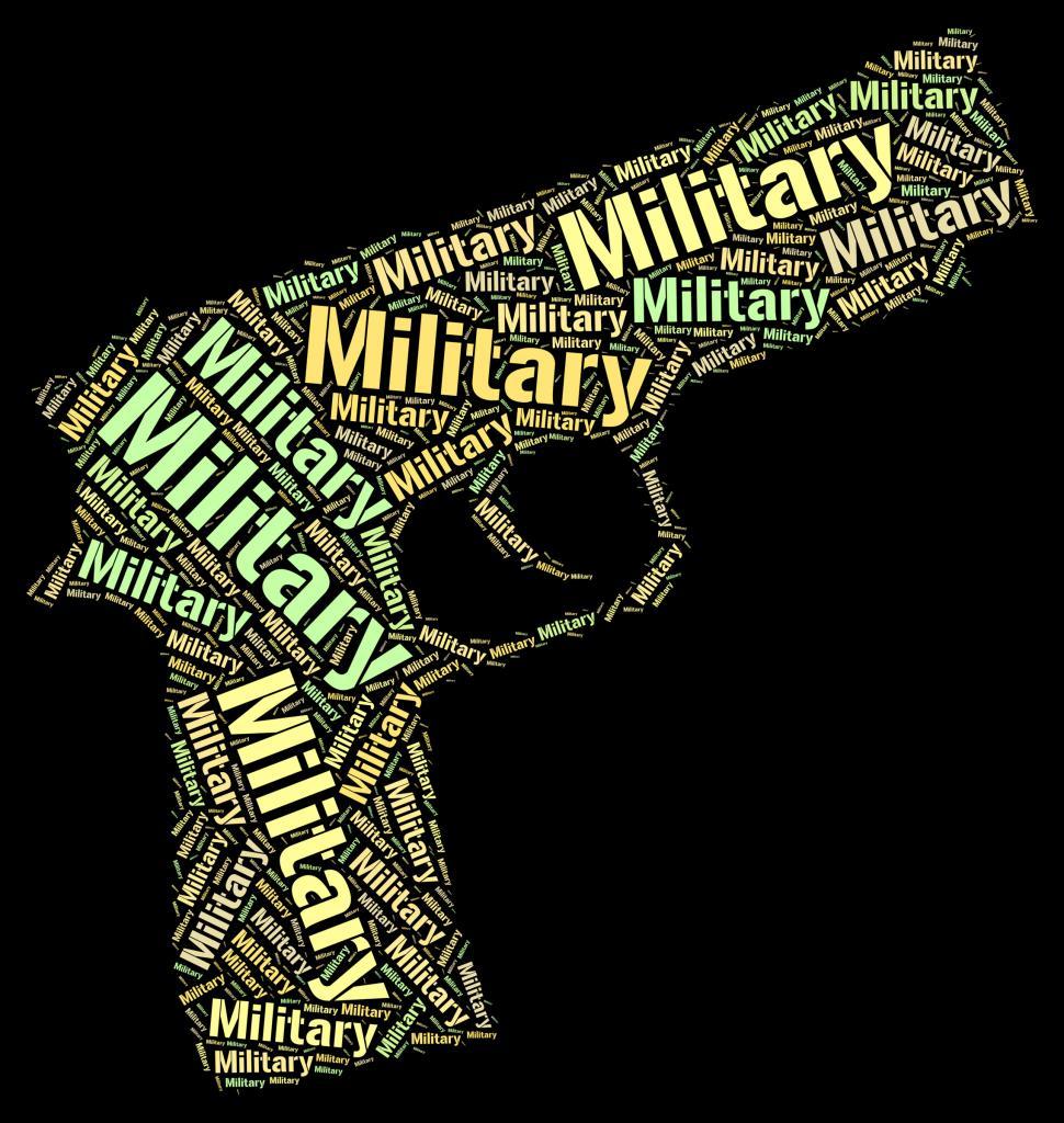 Free Image of Military Word Shows Armed Forces And Army 