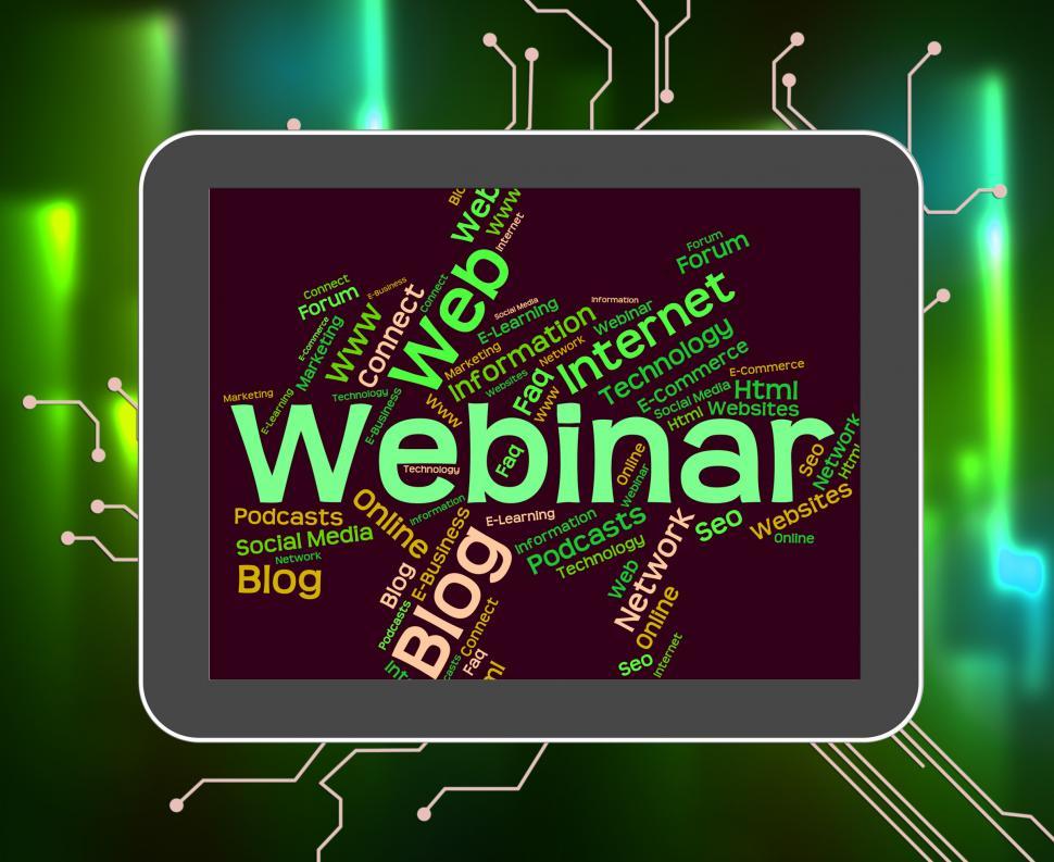 Free Image of Wordcloud Webinar Means Learn Education And Seminar 