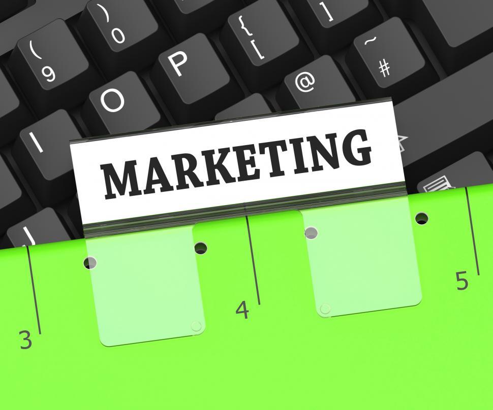 Free Image of Marketing File Means Promotion Folder 3d Rendering 