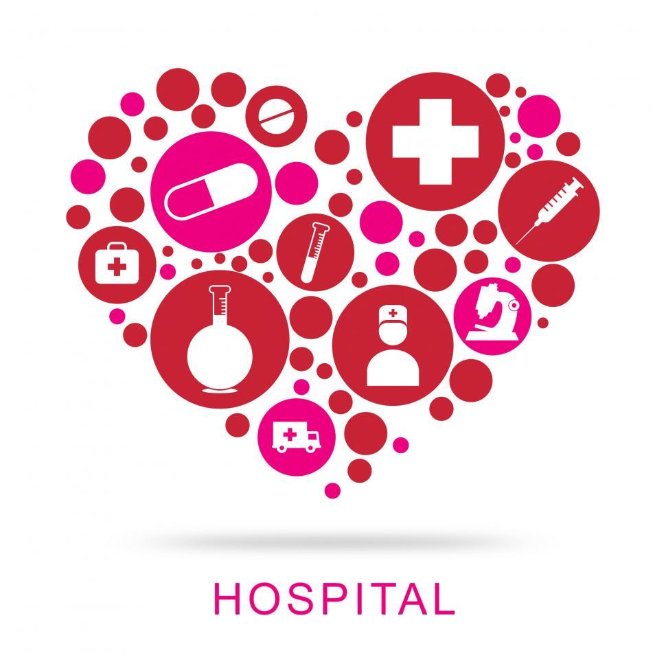 Free Image of Hospital Icons Shows Health Care And Clinic 