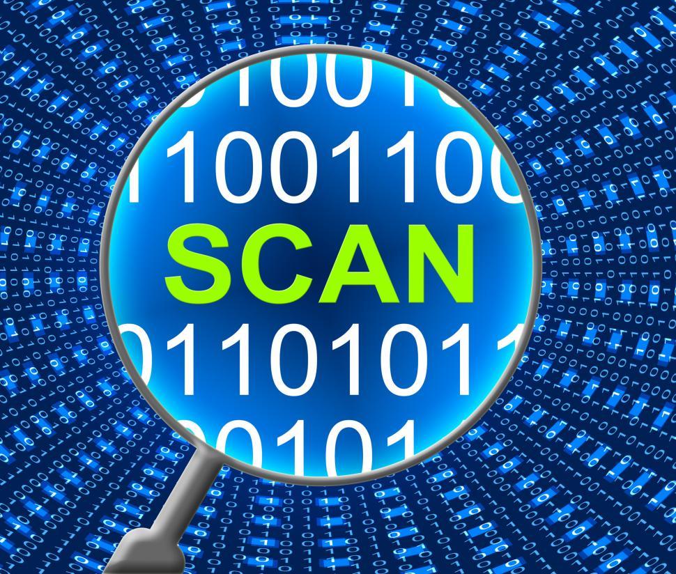 Free Image of Computer Scan Shows Processor Connection And Online 
