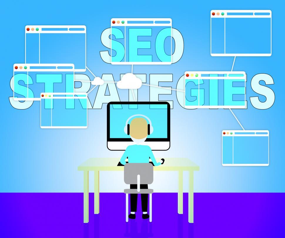 Free Image of Seo Strategies Represents Search Engine Optimization And Develop 