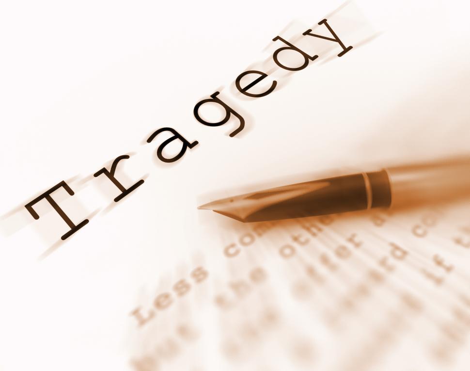 Free Image of Tragedy Word Displays Catastrophe Misfortune Or Devastation 