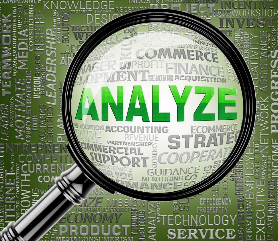 Free Image of Analyze Magnifier Indicates Data Analytics 3d Rendering 