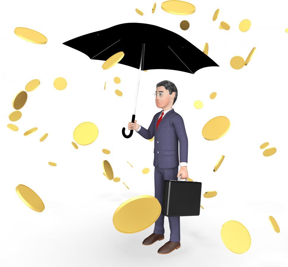 Free Image of Businessman Profits Means Currency Wealthy And Entrepreneurs 3d  