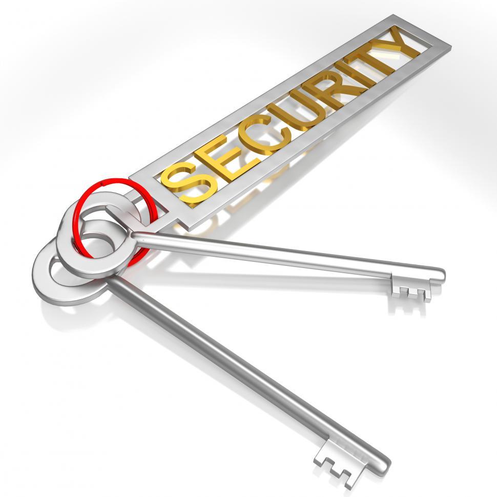 Free Image of Security Keys Shows Secure Locked And Safe 