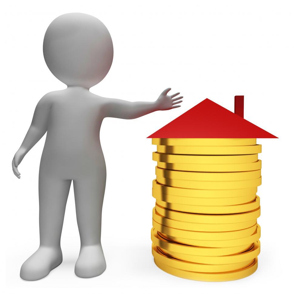 Free Image of Savings Money Represents Real Estate And Apartment 3d Rendering 