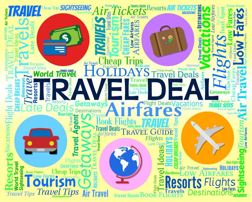 Free Image of Travel Deal Represents Word Promotion And Vacation 