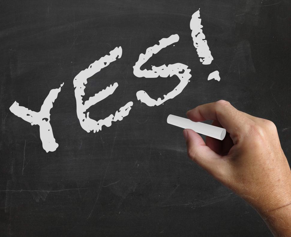 Free Image of Yes Word Means All Right And Ok 
