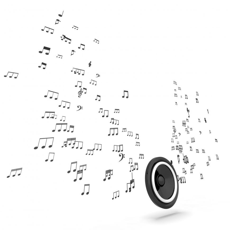 Free Image of Speaker And Musical Hi-fi Shows Music Audio Or Sound System 
