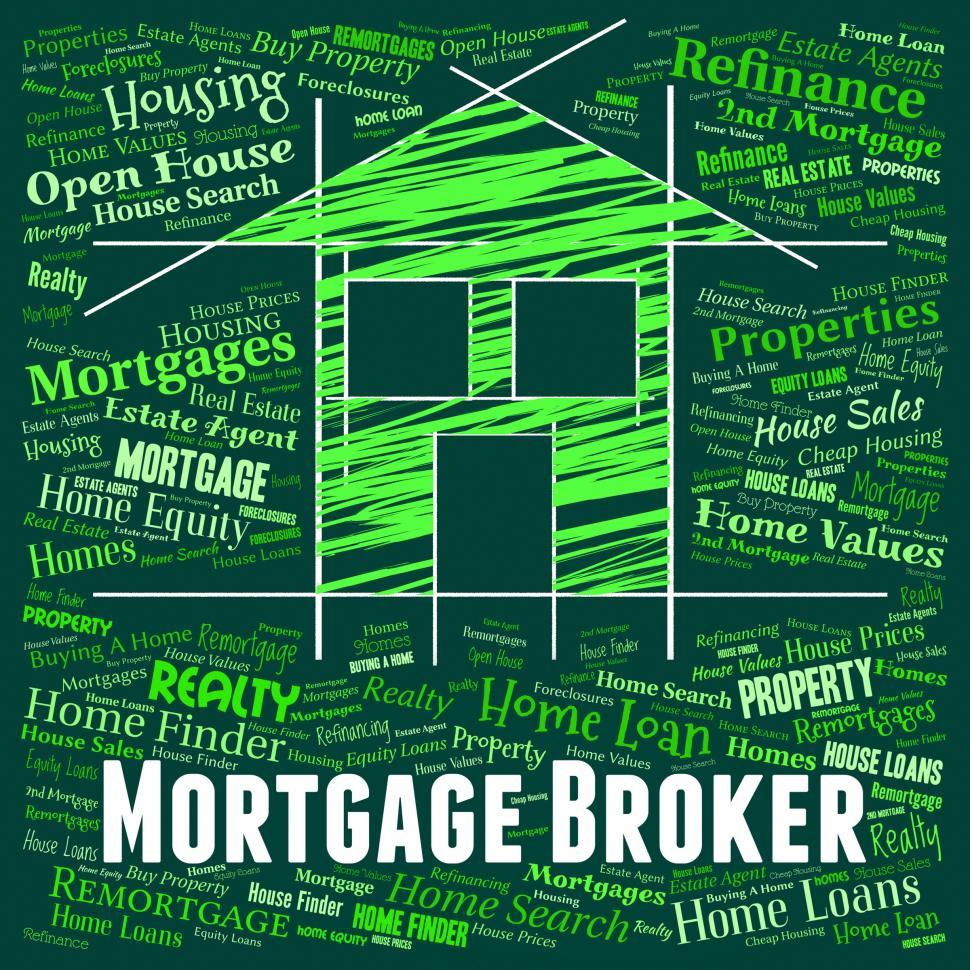 Free Image of Mortgage Broker Shows Home Loan And Borrow 
