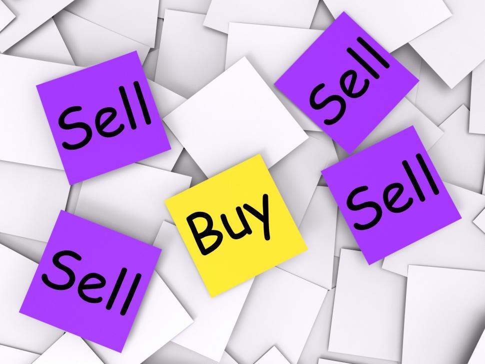 Free Image of Buy Sell Post-It Notes Show Trade And Commerce 