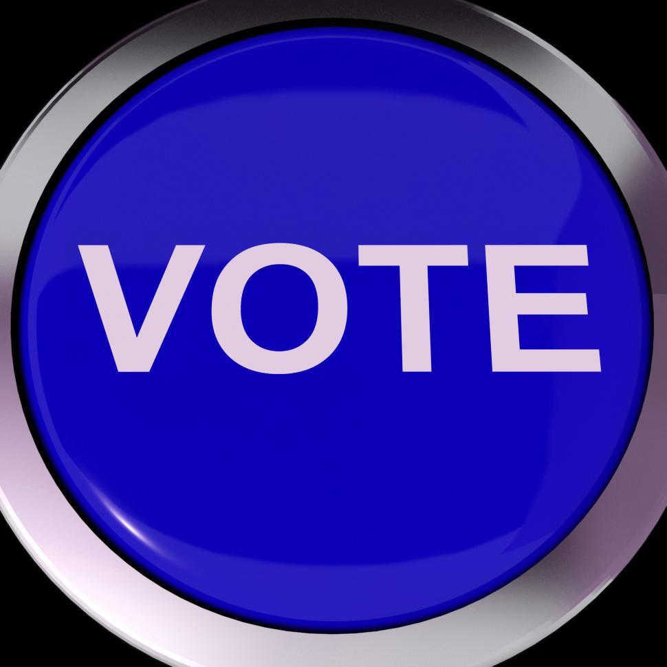 Free Image of Vote Button Shows Options Voting Or Choice 