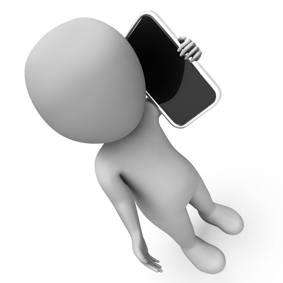 Free Image of Calling Online Shows Voice Over Ip And Cellphone 3d Rendering 