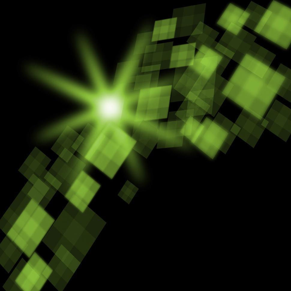 Free Image of Green Cubes Background Means Futuristic Concept Or Pixeled Desig 