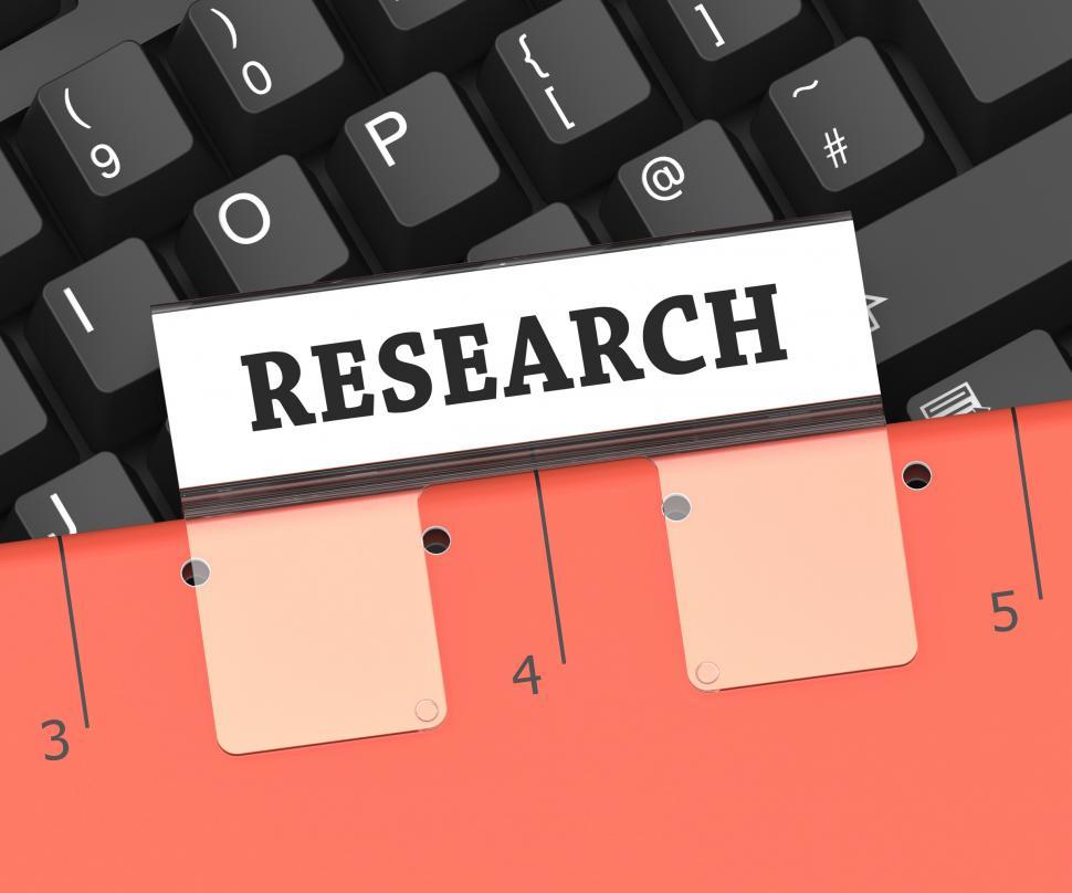 Free Image of Research File Means Gathering Data 3d Rendering 