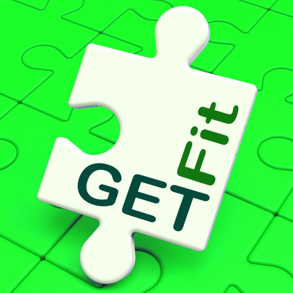 Free Image of Get Fit Puzzle Shows Working Out Or Fitness 
