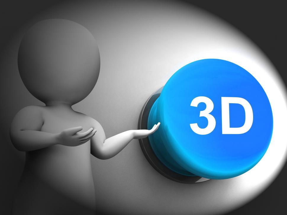 Free Image of 3d Pressed Means Three Dimensional Object Or Image 