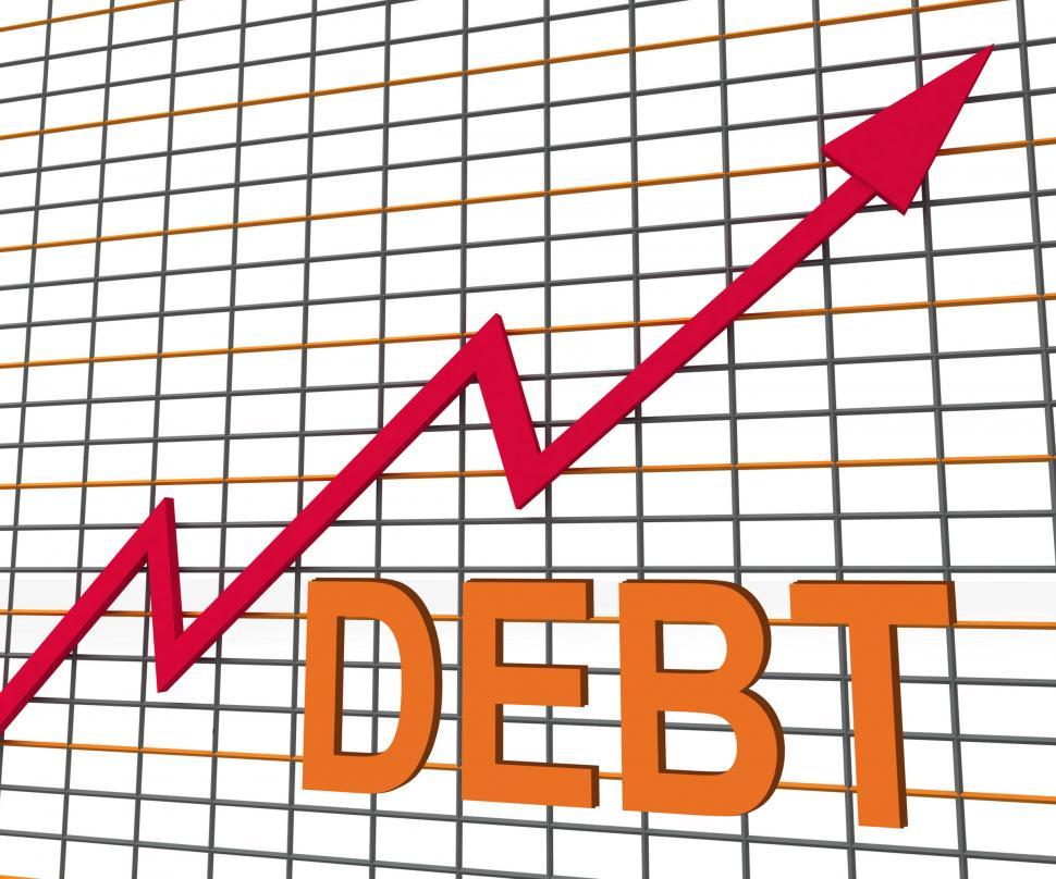 Free Image of Debt Graph Chart Shows Increase Financial Indebted 