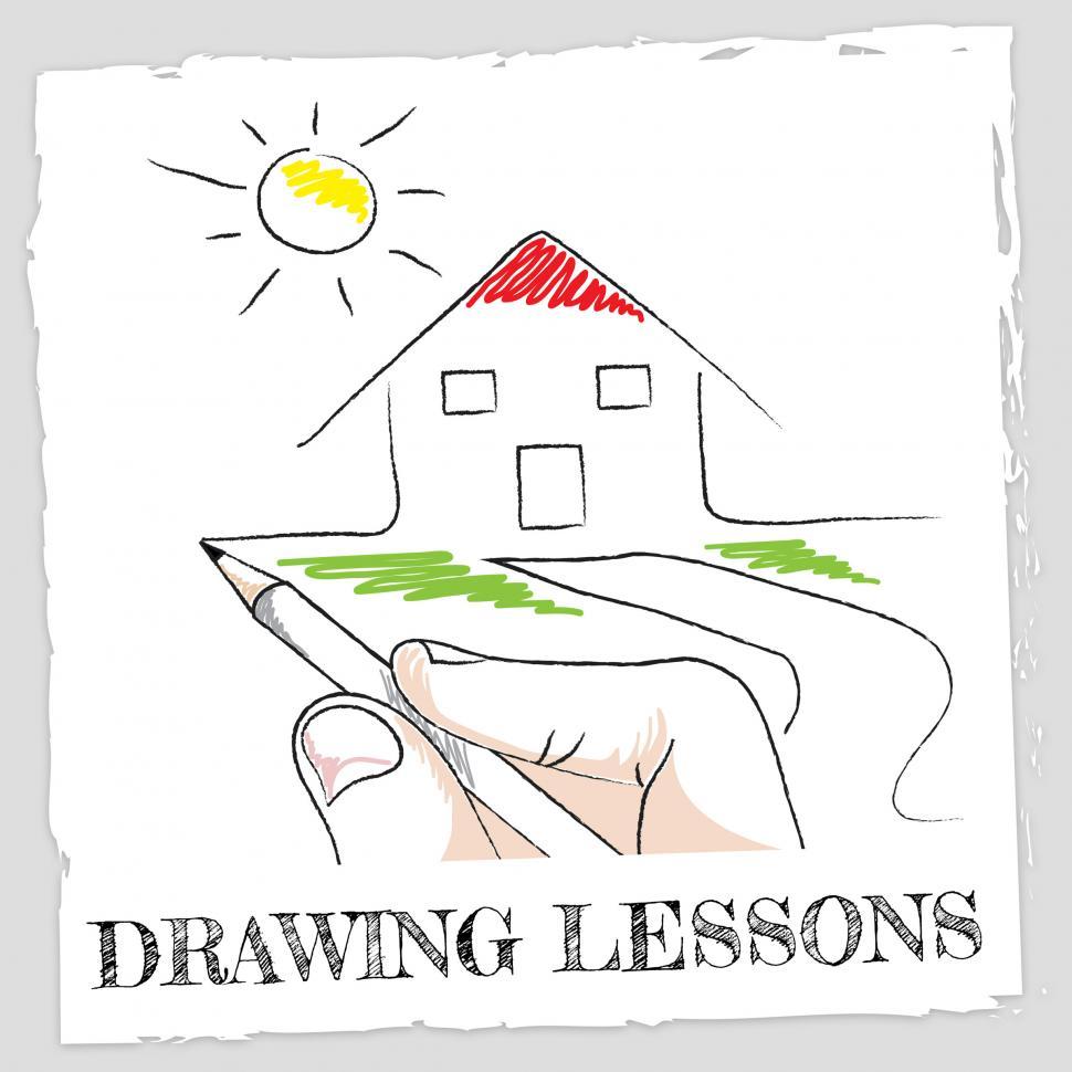 Free Image of Drawing Lessons Means Designer Class And Creativity 