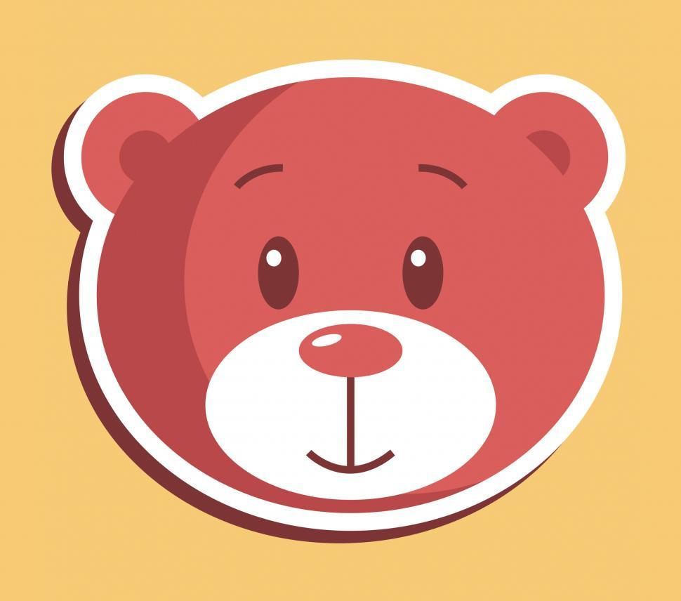 Free Image of Teddy Bear Icon Indicates Stuffed Animal And Bears 