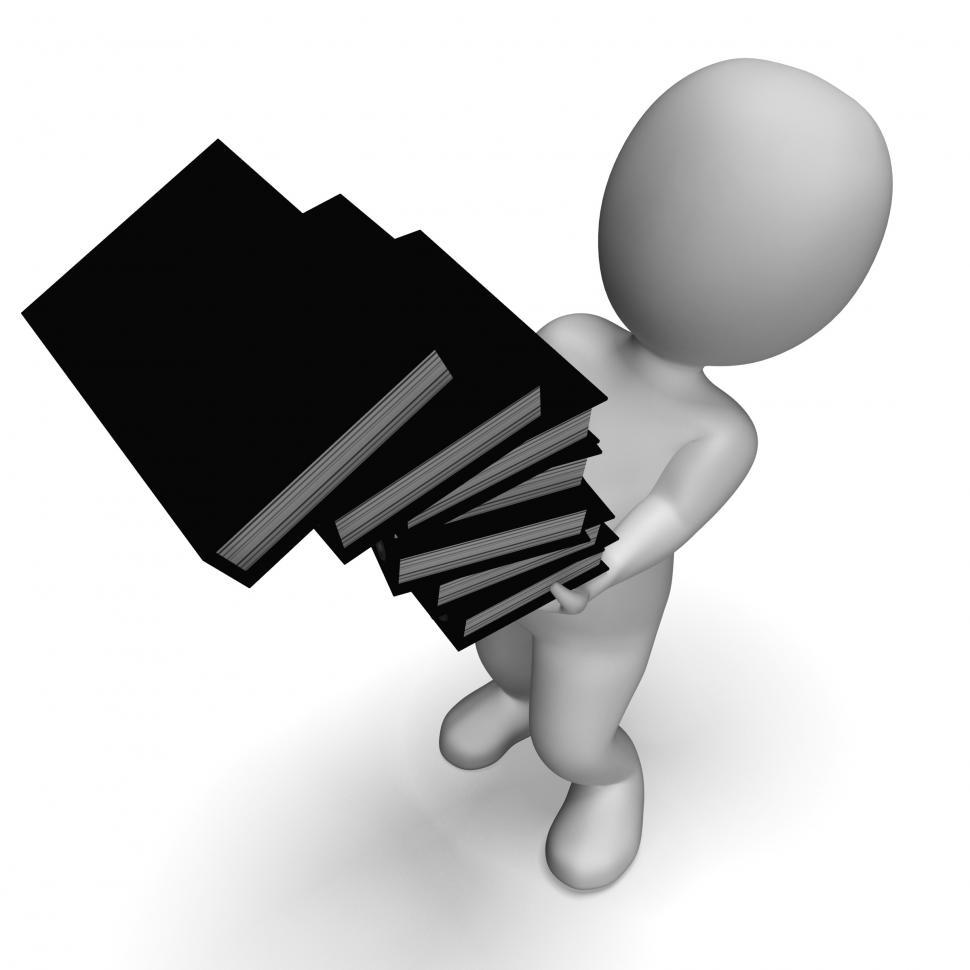 Free Image of Dropping Files Shows Unorganized Clerk 