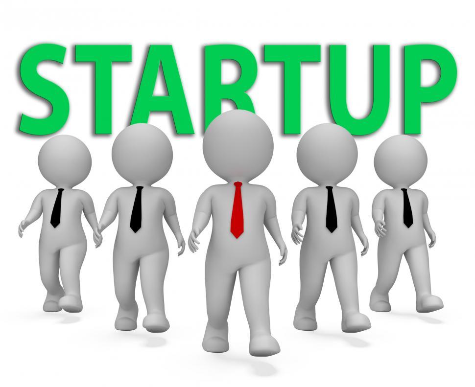 Free Image of Startup Businessmen Indicates Self Employed And Entrepreneur 3d  