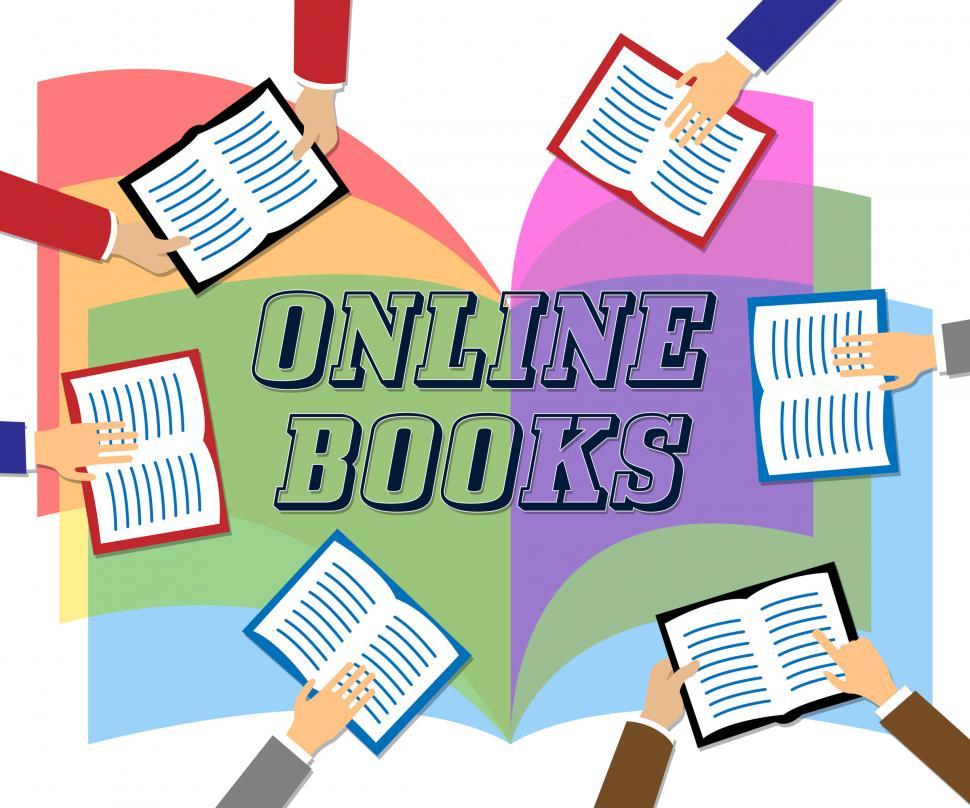 Free Image of Online Books Represents Searching Web And Network 
