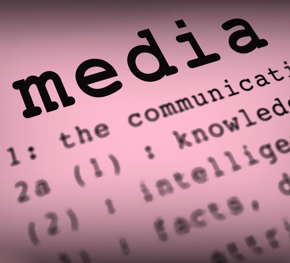 Free Image of Media Definition Shows Social Media Or Multimedia 