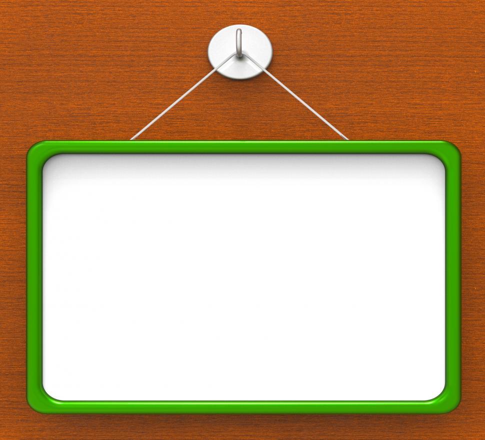 Free Image of Blank Noticeboard Copyspace Shows Display Space 