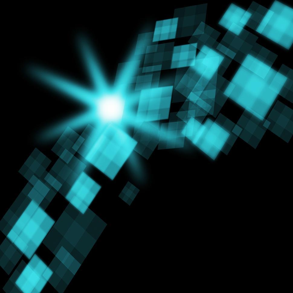 Free Image of Turquoise Cubes Background Shows Bright Design Or Trendy Wallpap 