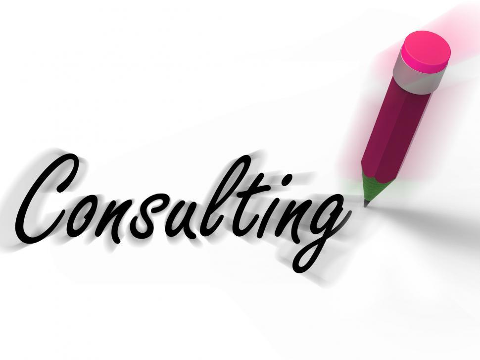 Free Image of Consulting with Pencil Displays Written Consultation and Advice 