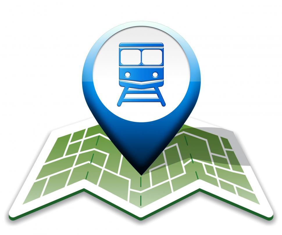 Free Image of Train Map Indicates Intercity Journey 3d Illustration 