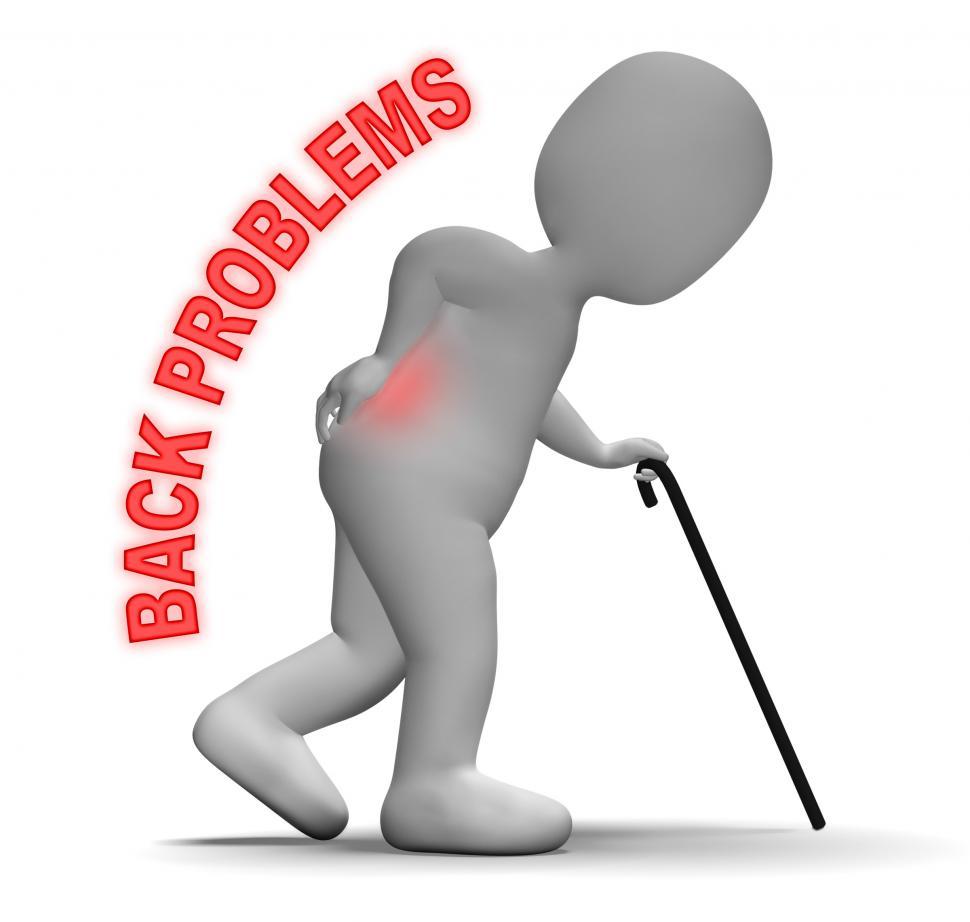 Free Image of Back Problems Means Spinal Column And Backbone 3d Rendering 