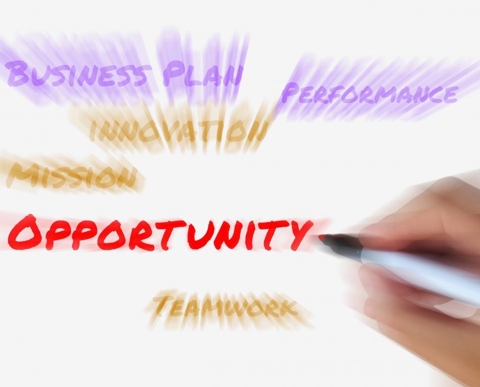 Free Image of Opportunity on Whiteboard Displays Hope Chance Luck or Advantage 