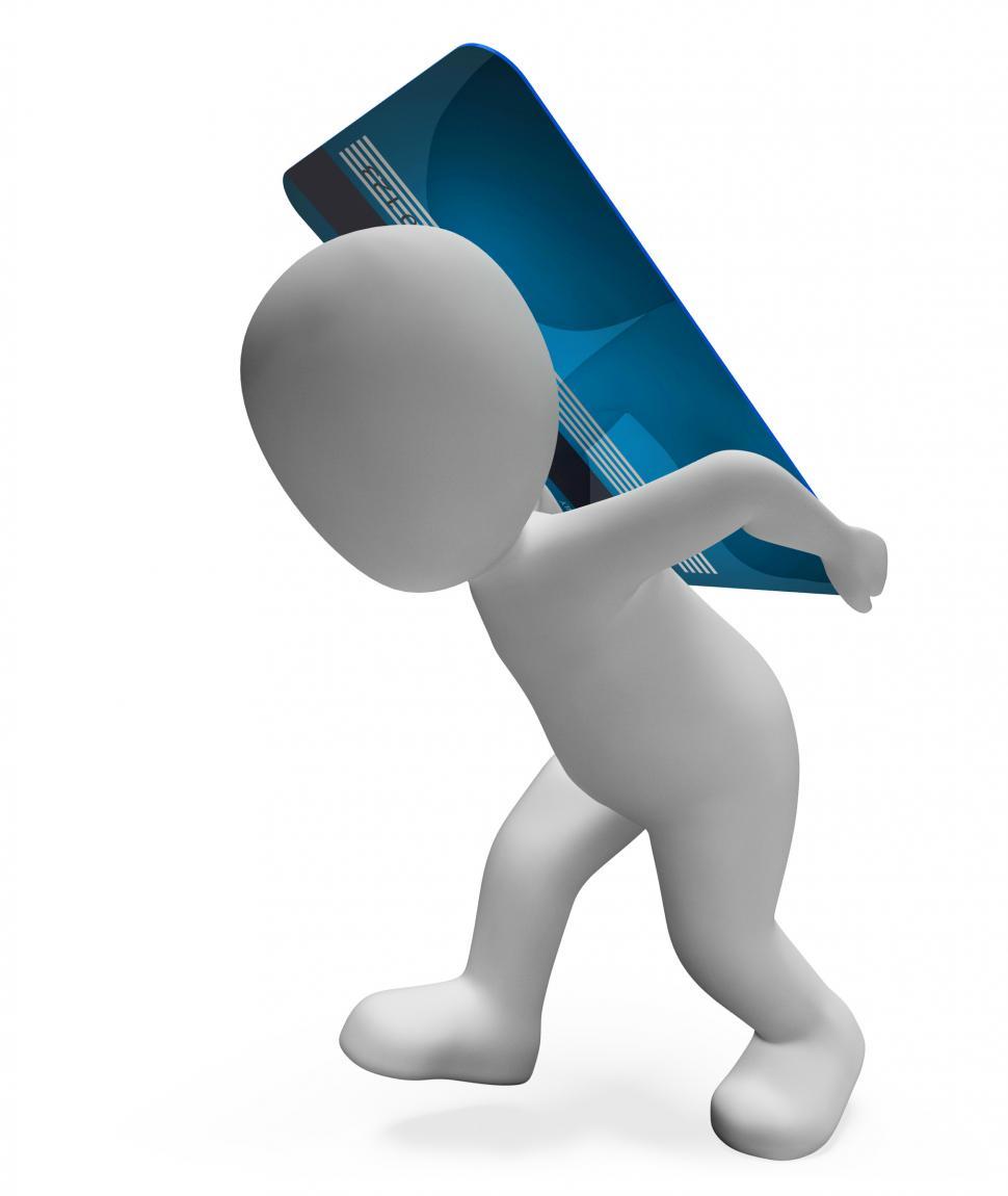 Free Image of Credit Card Indicates Paying Illustration And Banking 3d Renderi 