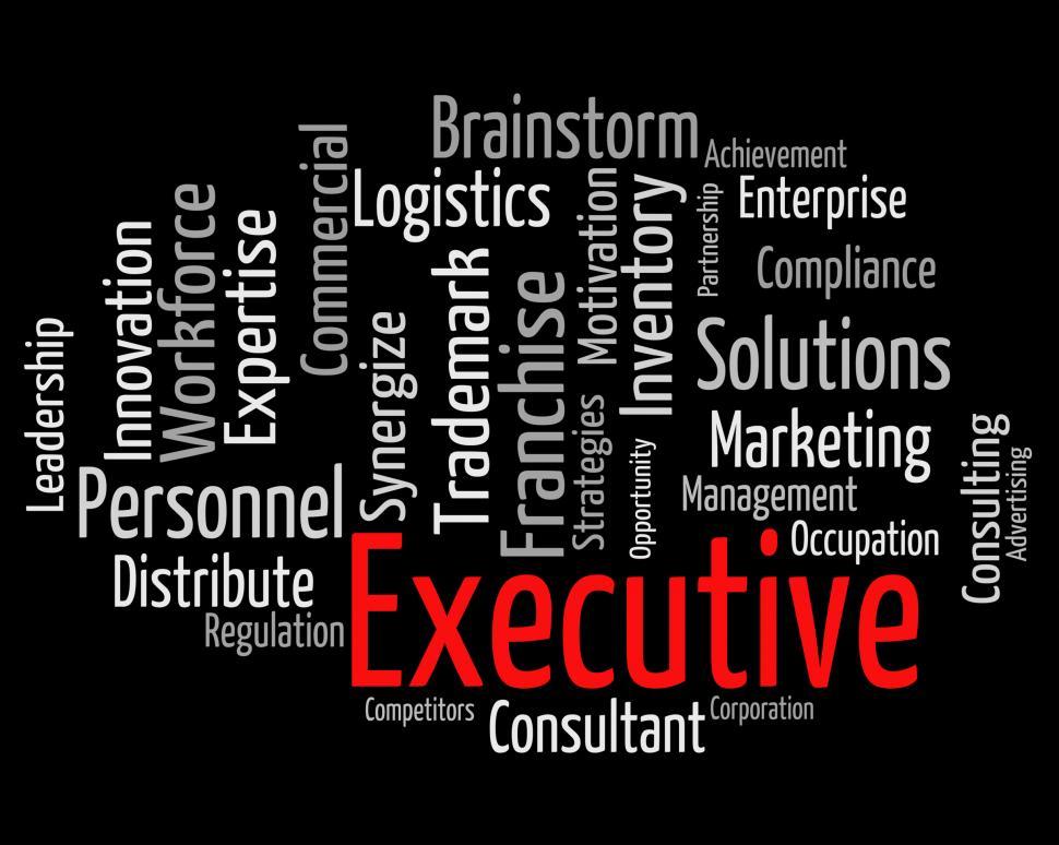 Free Image of Executive Word Indicates Director General And Chairwoman 