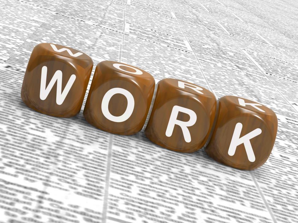 Free Image of Work Dice Show Employed Occupied And Working 