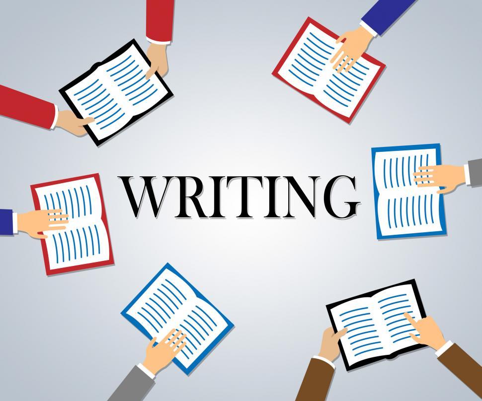 Free Image of Writing Books Means Scribe Information And Knowledge 
