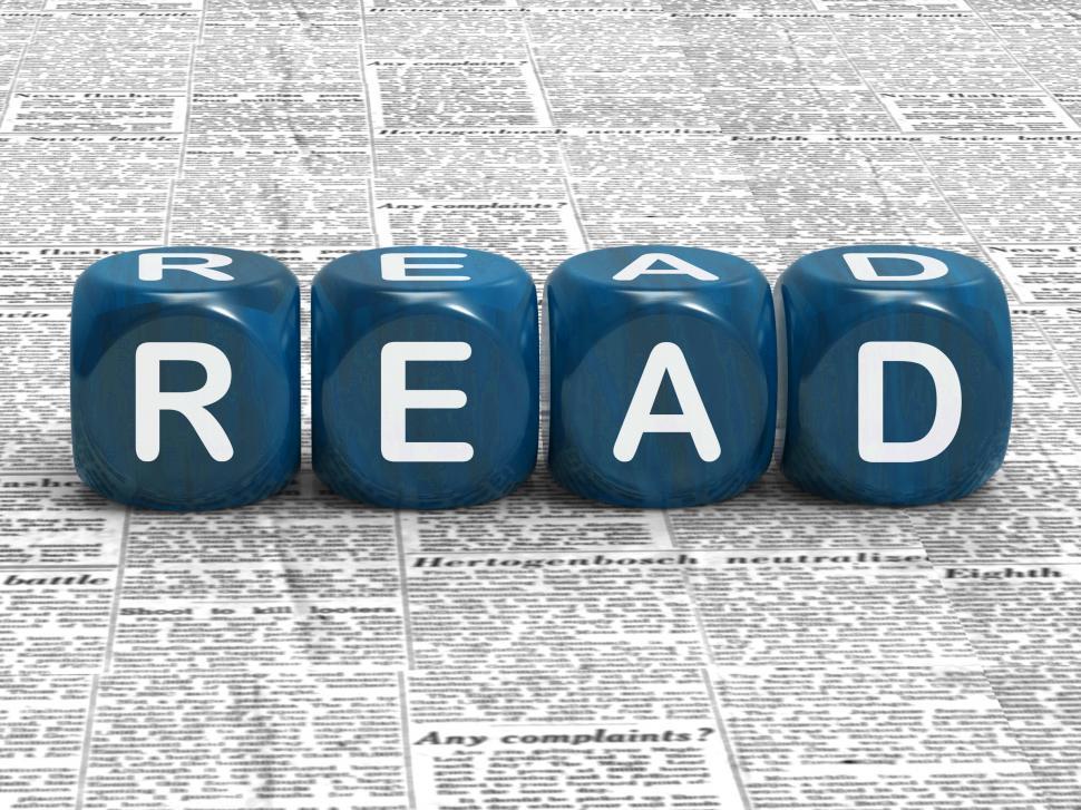 Free Image of Read Dice Mean Literacy Books Or Non-Fiction 