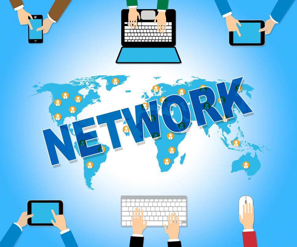 Free Image of Online Network Represents Web Site And Computing 